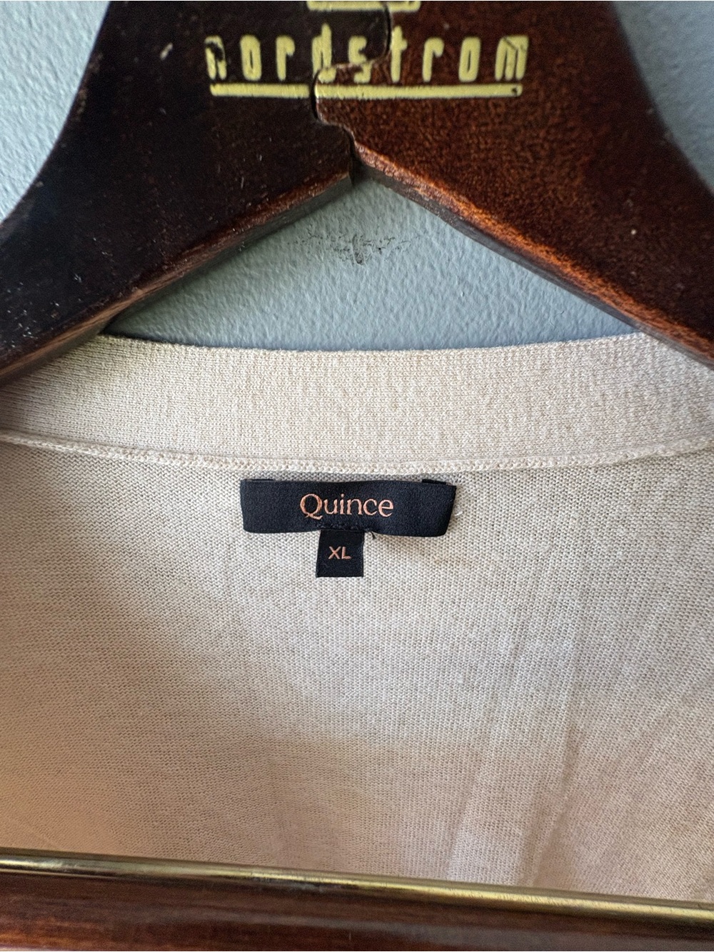 Quince Cream Cardigan ~ Size XL - Picture 6 of 12